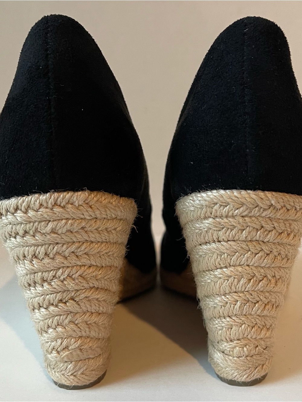 Charles By Charles David Black Suede‎ Espadrille Wedge - Picture 6 of 9